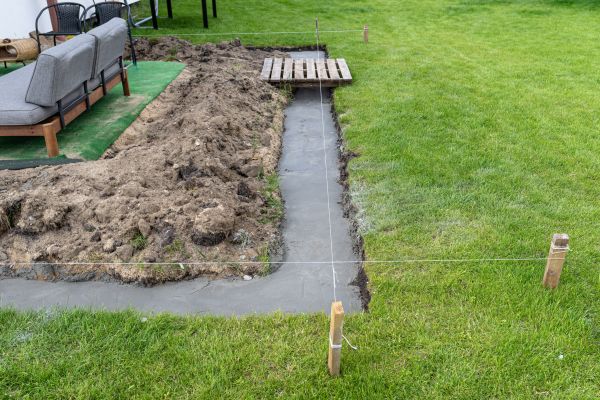 Cement Footer Installation in Charlotte